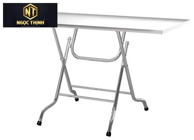 Xưởng Nội Thất Ngọc Thịnh - Bàn ăn công nghiệp inox toàn bộ